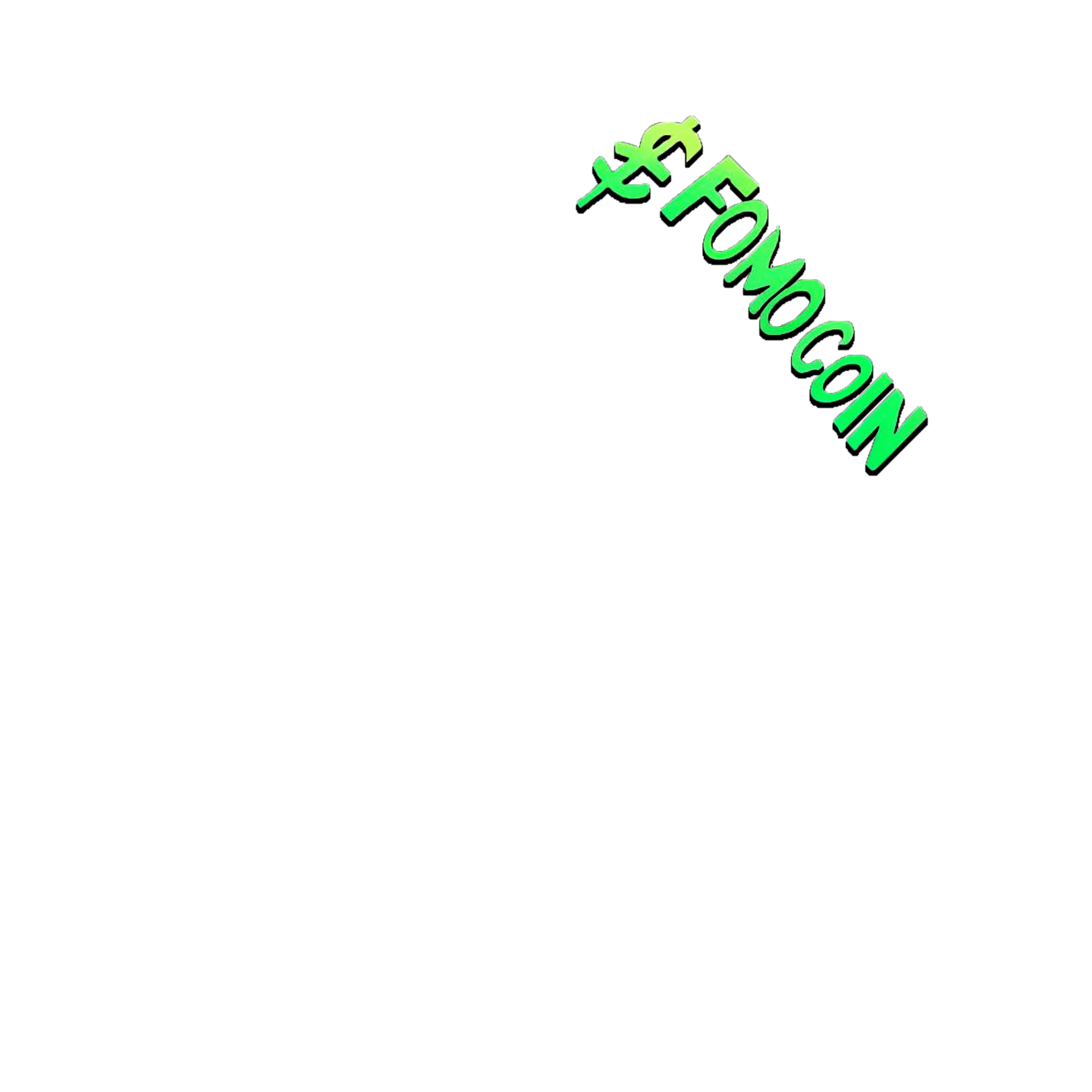 Fomocoin letters in green