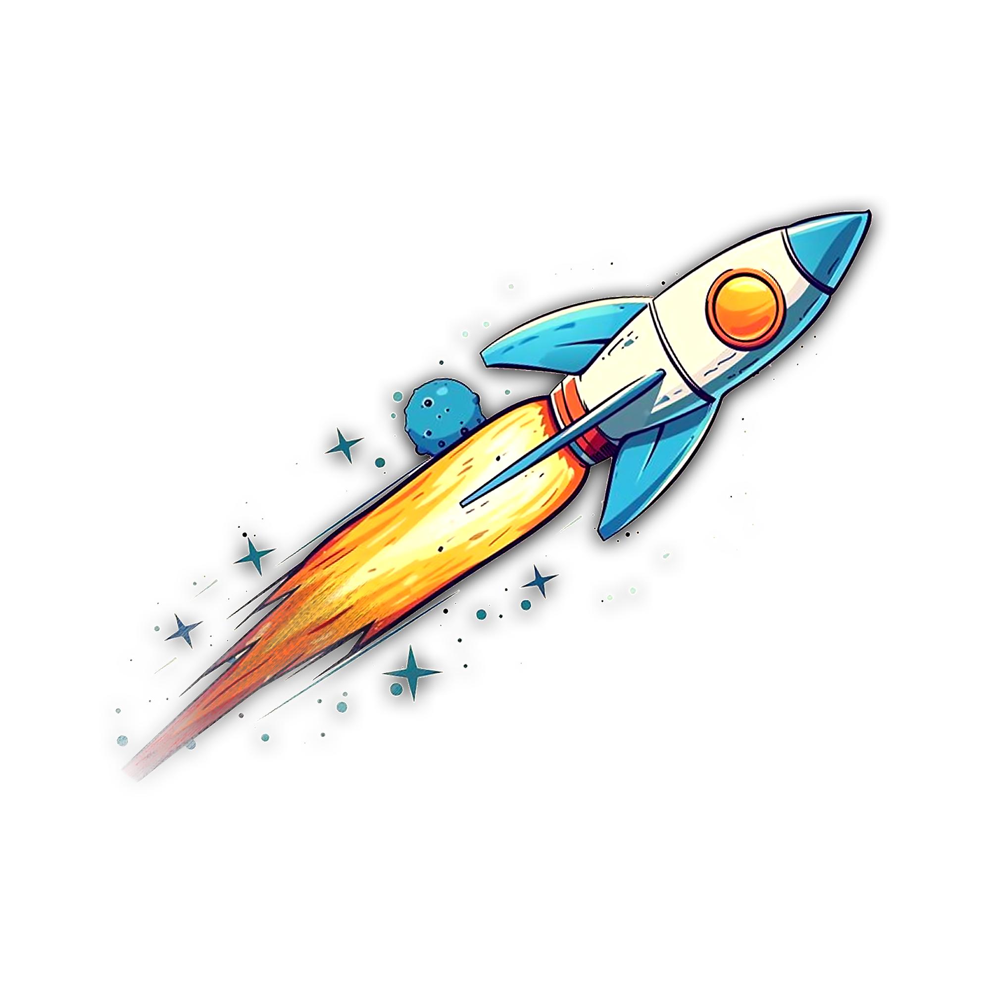 Fomocoin rocket going to the moon